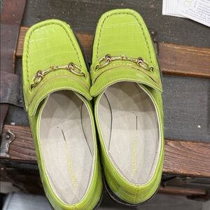 Internationally Lime Green Loafers